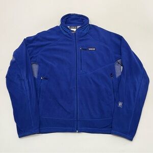 Patagonia R1 Regulator Fleece Jacket Full Zip Men's Large Blue Polartec